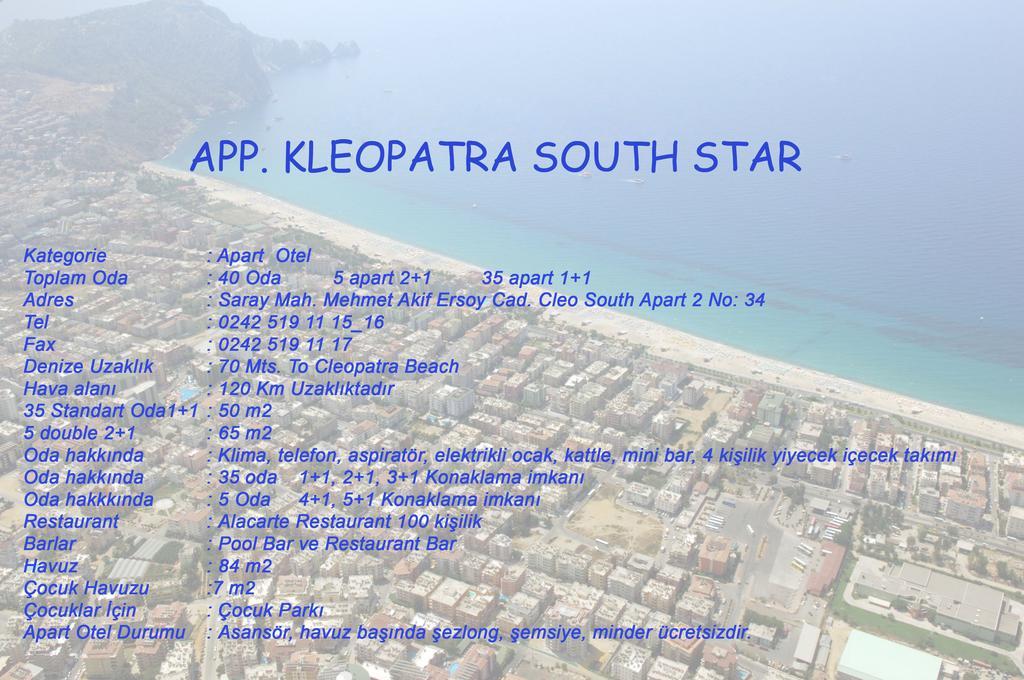 Kleopatra South Star Apart Alanya Exteriér fotografie
